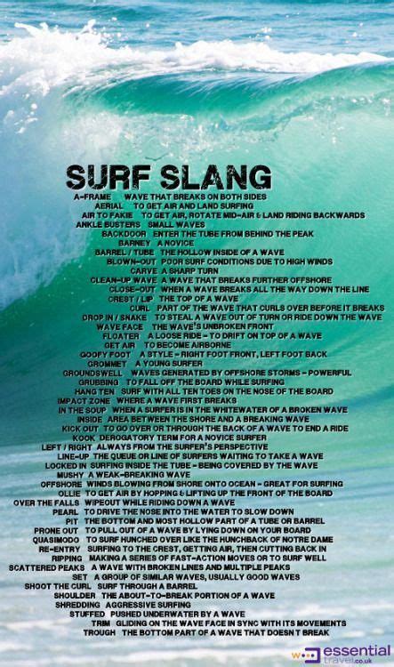 surfing synonym|1970s surfer slang.